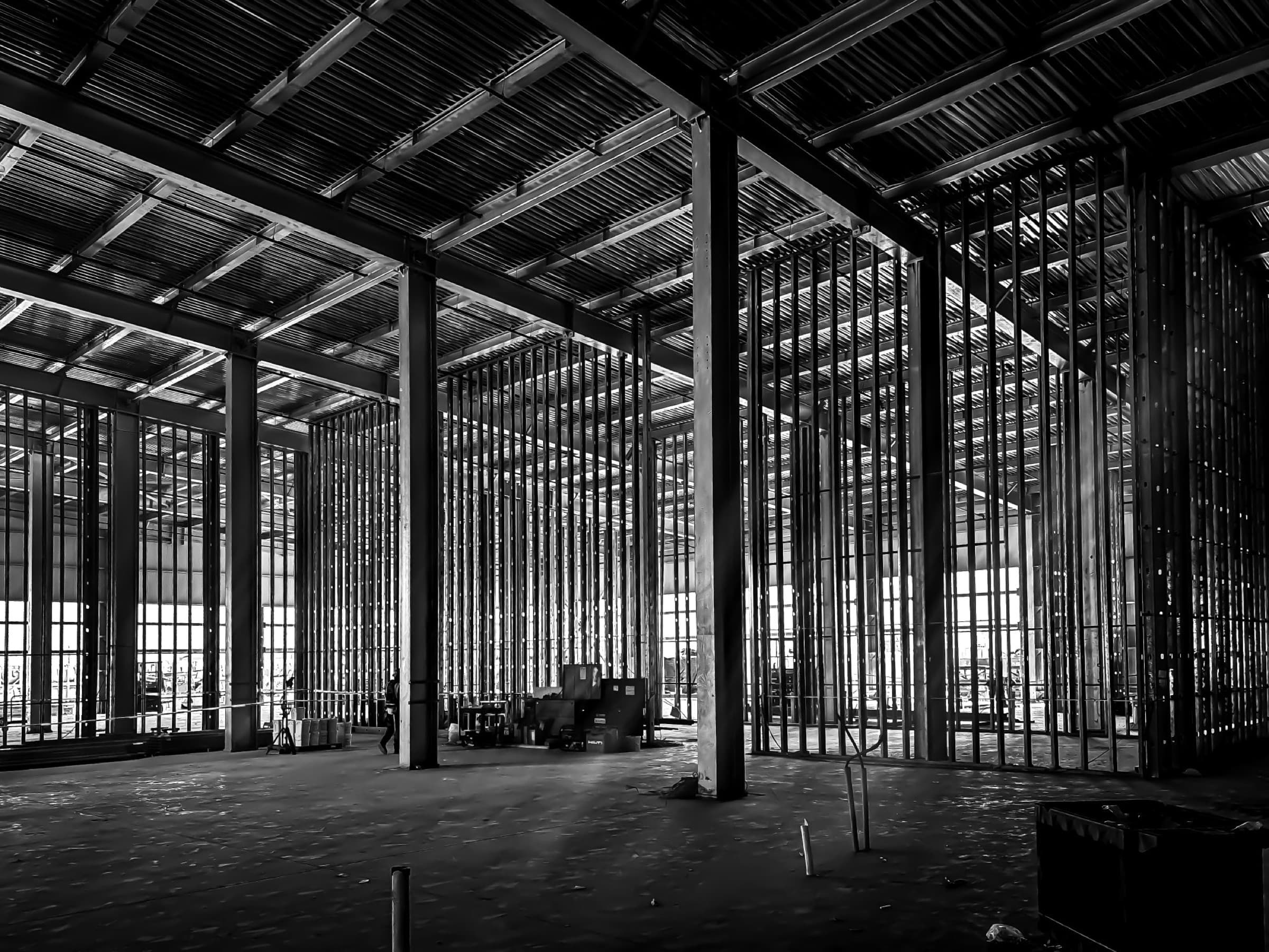 Fluidstack campus, steel rising