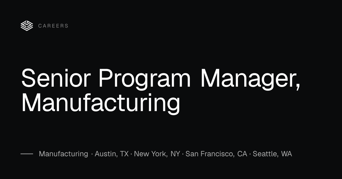 Sr. Program Manager | Fluidstack Careers | Fluidstack